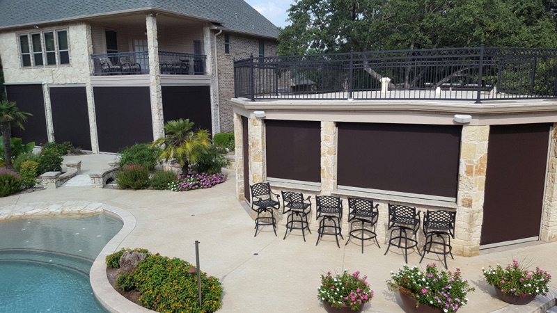 Motorized Screened Patio Colleyville